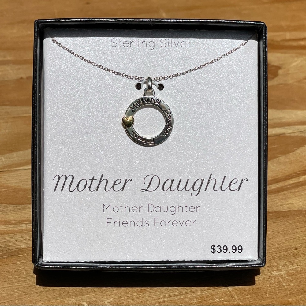 NWT NIB LA Rocks Sterling Silver 925 Mother Daughter 18” Necklace